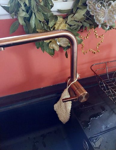 Pratique, le Sac à Savon aussi  en cuisine