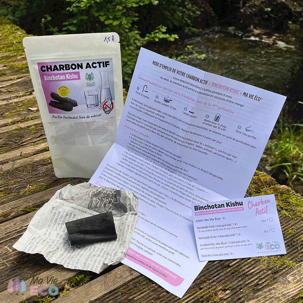 Contenu de votre sachet de charbon actif