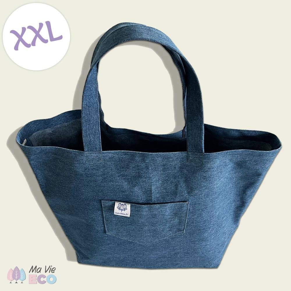 Le Sac XXL est fabriqué dans une toile à Jean