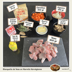 Recette de la Blanquette de Veau en Marmite Norvégienne