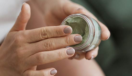 L'argile dans les cosmétiques