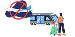 Réduire les trajets en avion