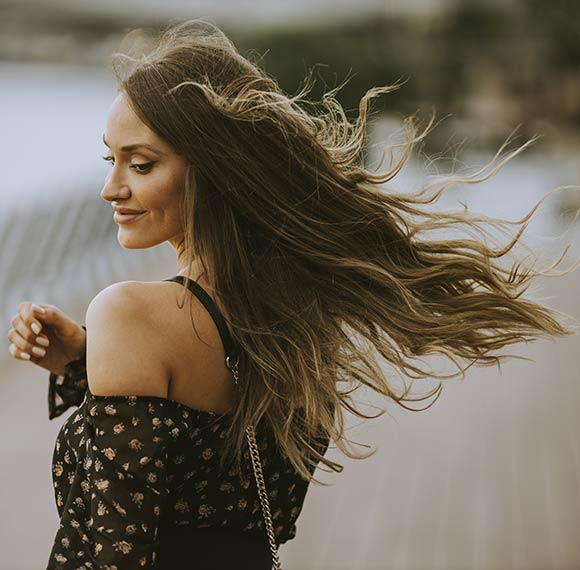 Des cheveux en pleine santé