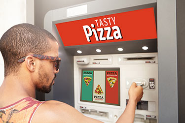 Pizzas vendues dans les distributeurs automatiques