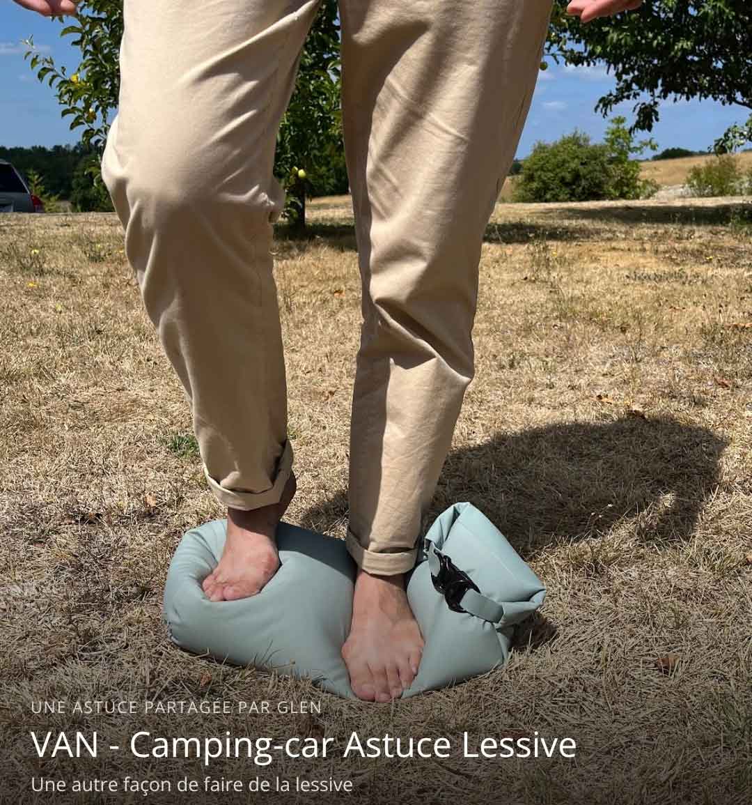 L'astuce lessive en camping-car