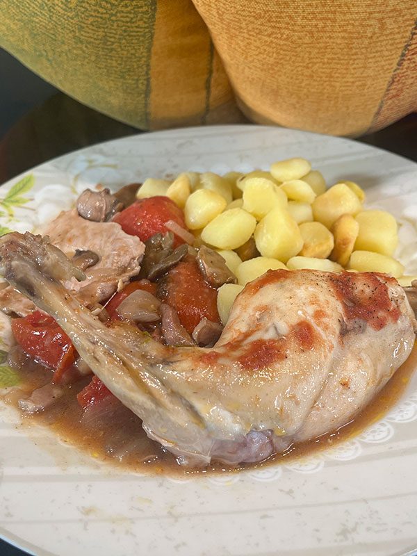Lapin Chasseur Cuisson en Marmite Norvégienne