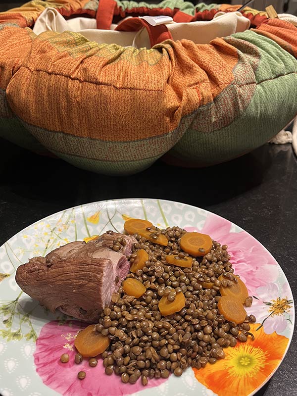 Petit Salé aux lentilles Cuisson en Marmite Norvégienne
