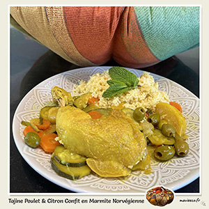 Tajine de Poulet au Citron Confit en Marmite Norvégienne